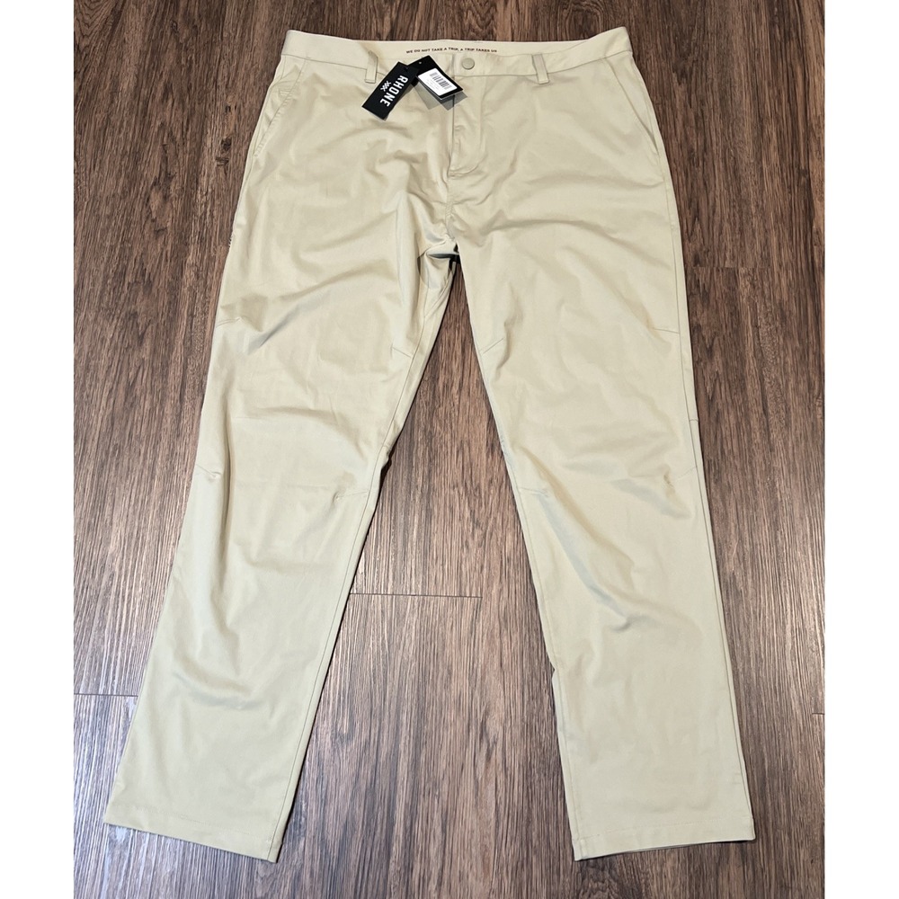 Rhone Commuter 5 Pocket Slim Straight Pants Men's Performance Khaki Size 41